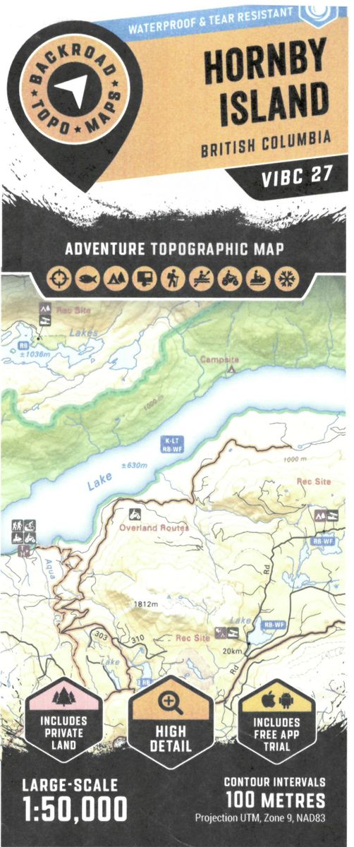 VIBC27 Hornby Island TOPO Map